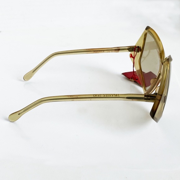Vintage Jacques Fath Sunglasses Oversized New Old Stock Mod Retro Style Sunnies - Picture 8 of 10